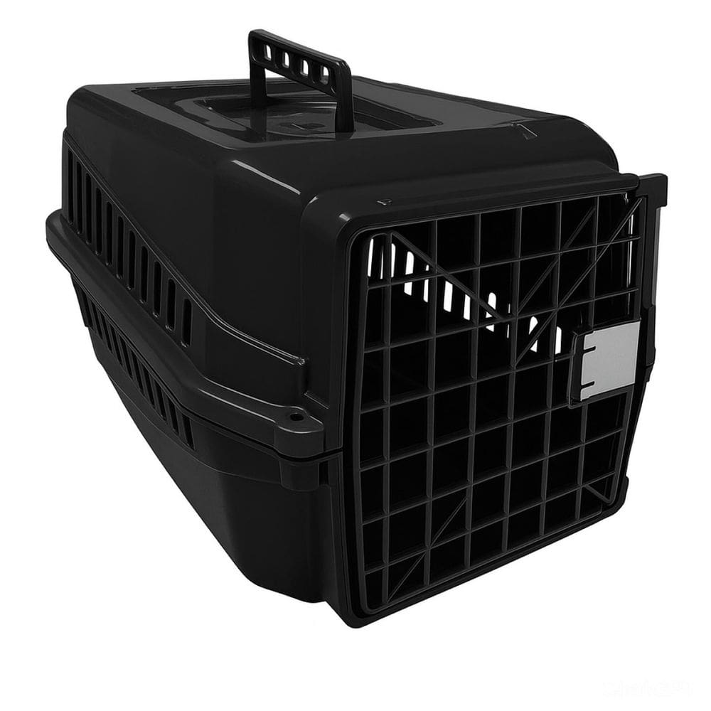 Caixa de Transporte Pet Animal Médio Porte N3 Preto Dog Cat