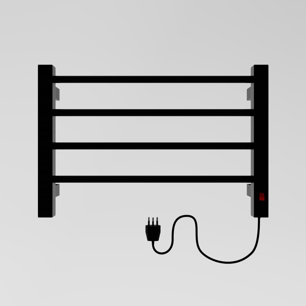 Toalheiro Termico Casuli Circolare Uno Preto 127V Direito