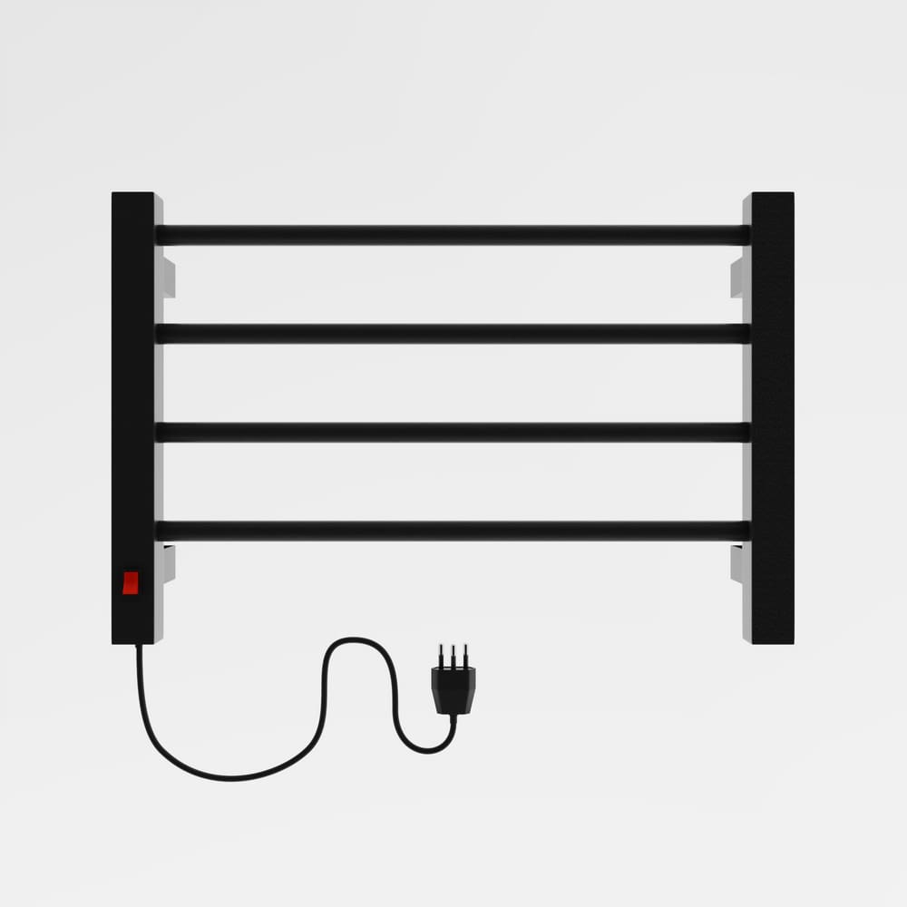 Toalheiro Termico Casuli Circolare Uno Preto 127V Esquerdo