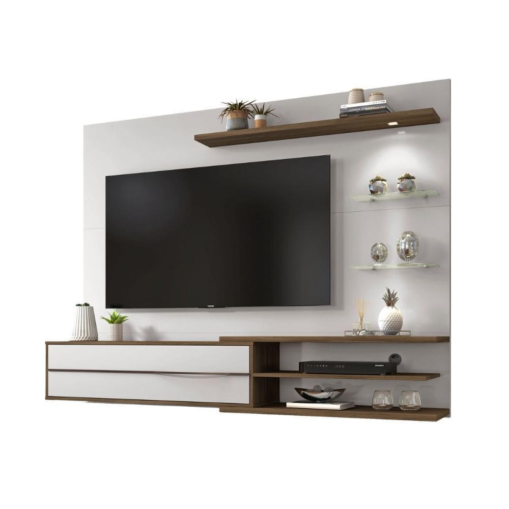 Painel NT 1115 - TV ate 60 1 Porta 4 Prateleiras 180cm - Notavel
