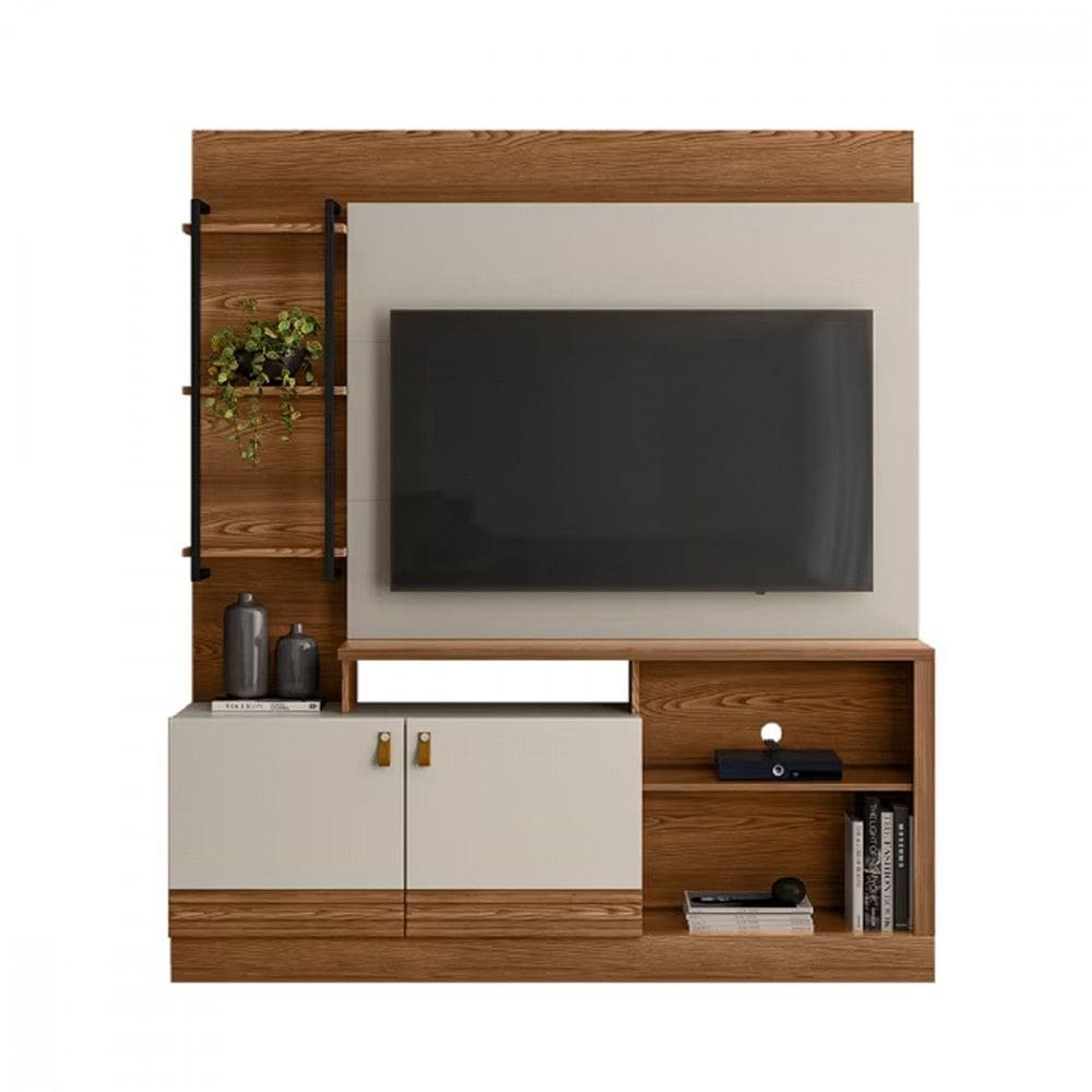 Home Alagoas - TV ate 50 2 Portas Nichos e 4 Prateleiras - Linea