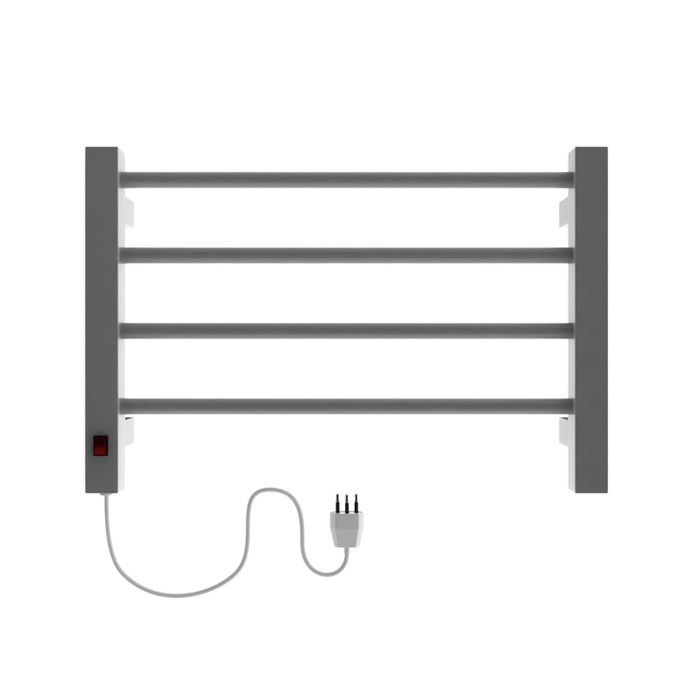 Toalheiro Termico Casuli Circolare Uno Cinza 220V Esquerdo