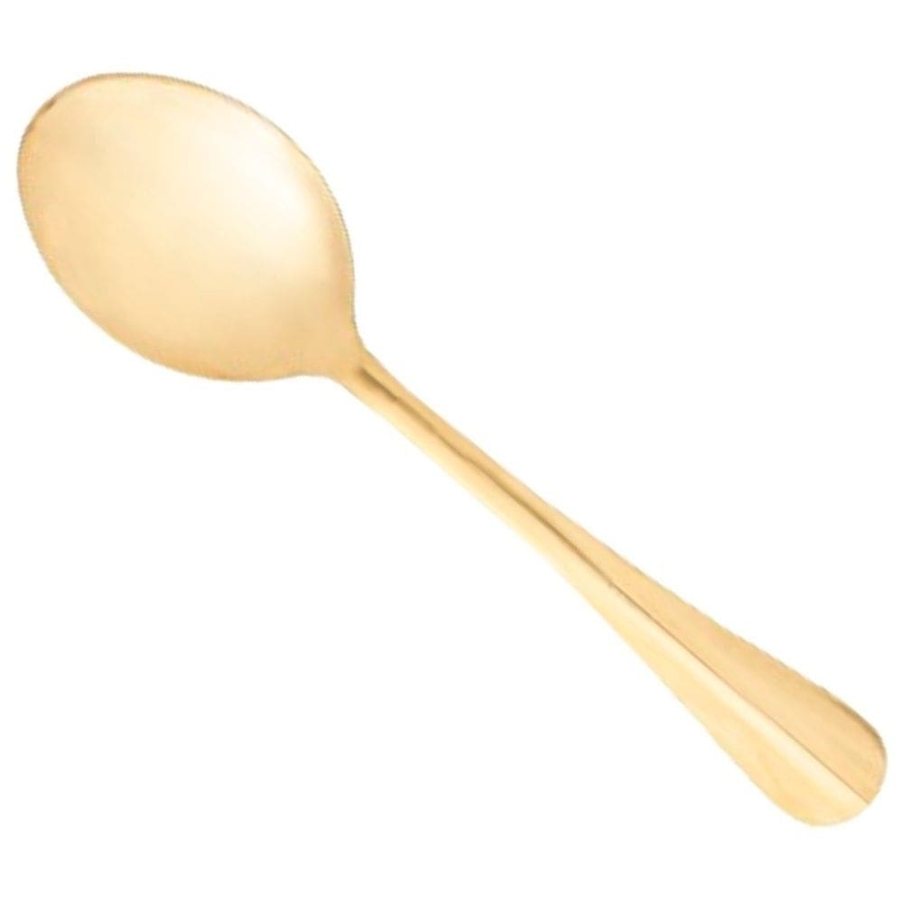 Colher Grande P/Servir Aço Inox Positano Dourado 26cm Lyor