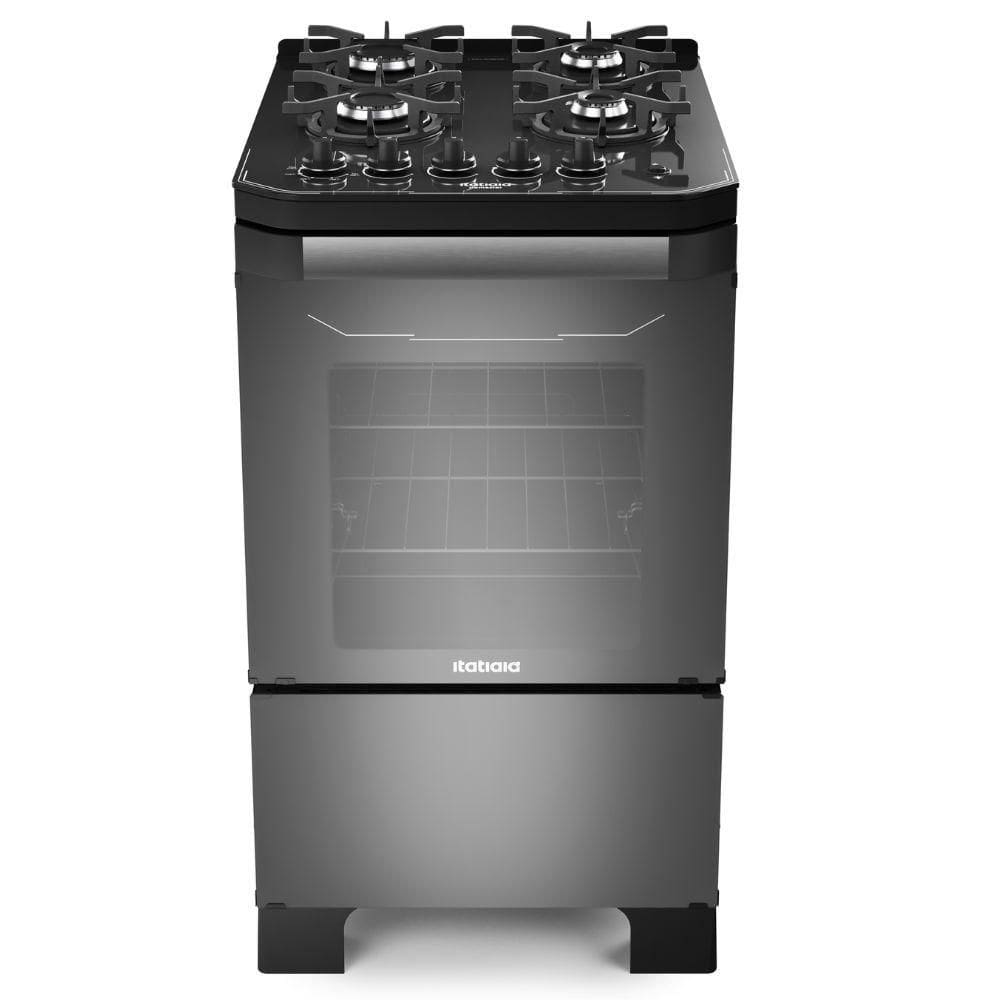 Fogão 4 Bocas Automático Itamaster Preto Espelhado
