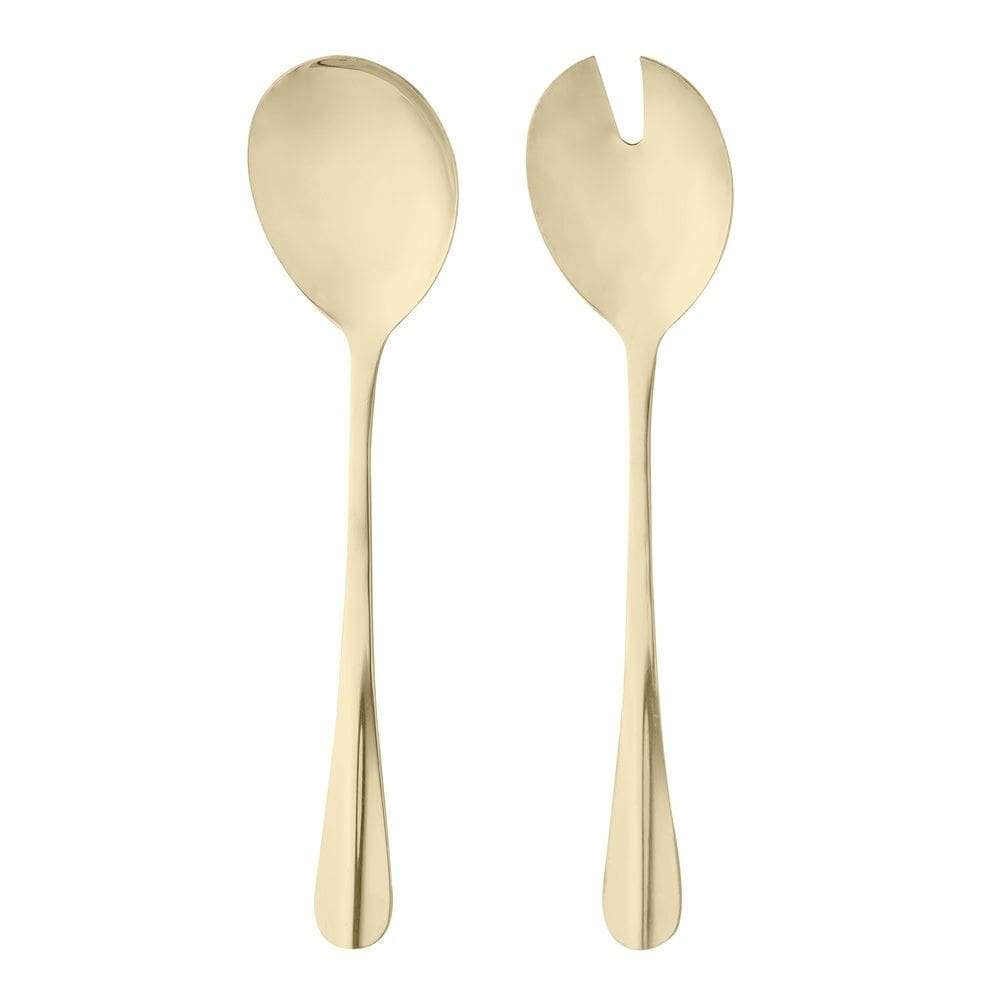 Cj Para Salada Aço Inox Positano Dourado 27cm 2 Peças Lyor