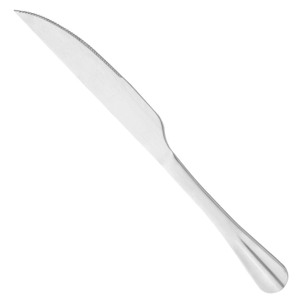 Faca Grande Para Assados Aço Inox Positano Prata 28,5cm Lyor