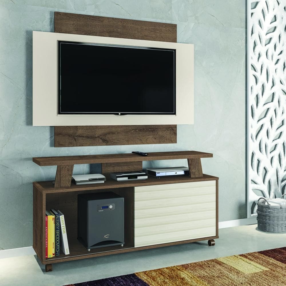 Rack Para TV até 50 Rústico Off White