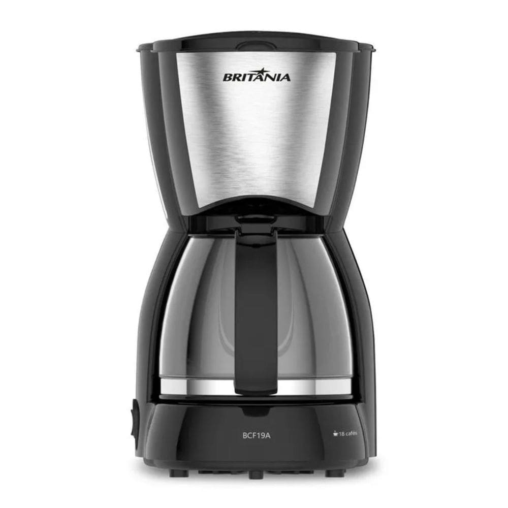Cafeteira Elétrica Jarra de Vidro Até 18 Cafés 550w Capacidade 720ml Britânia