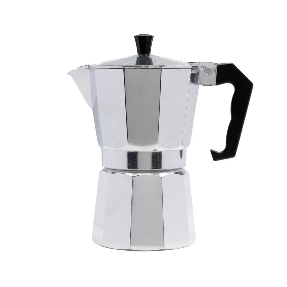 Cafeteira Italiana de Alumínio C/Alça Plástica Preta 300ml Mimo Style