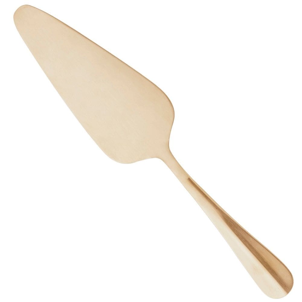 Espátula P/Cortar Bolo Aço Inox Positano Dourado 25cm Lyor
