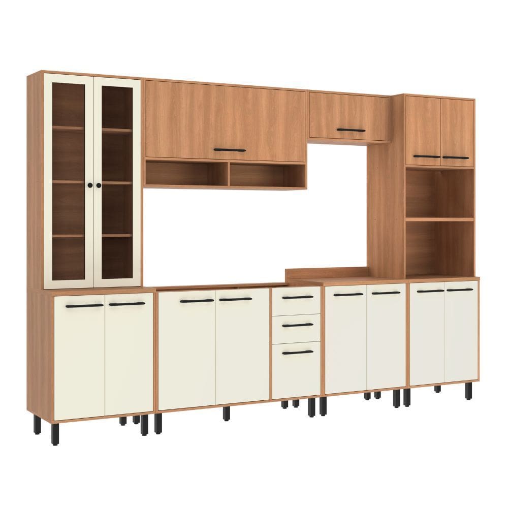 Cozinha Modulada Havana - 6 Pecas 15 Portas 2 Gavetas - Casamia