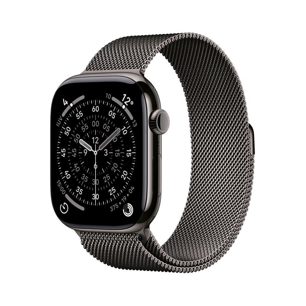 Apple Watch Series 11 GPS + Cellular - Caixa ardósia de titânio – 46 mm - Pulseira ardósia estilo milanês – P/M