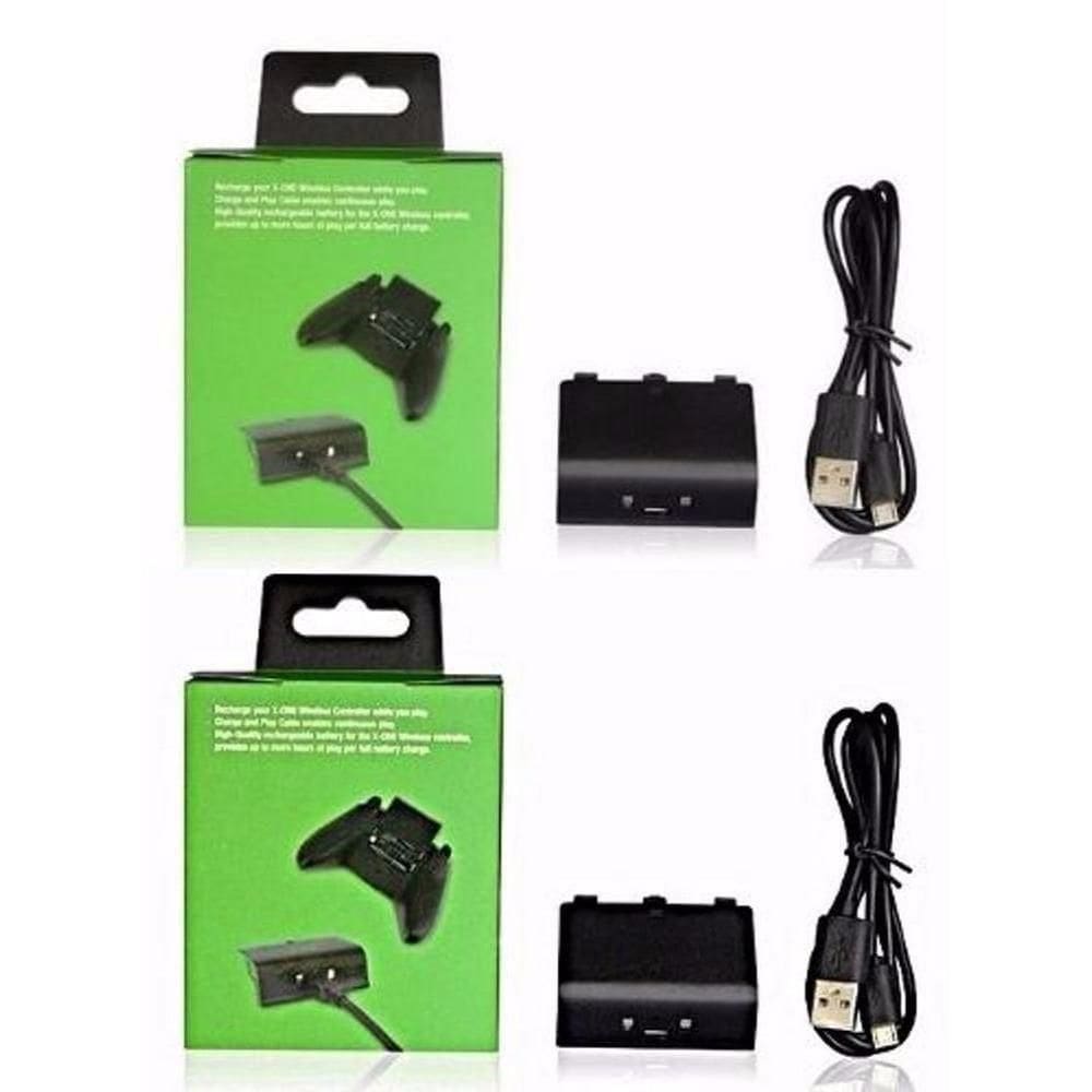 Kit 2 Baterias Recarregaveis USB para Controle Xbox One Compativel
