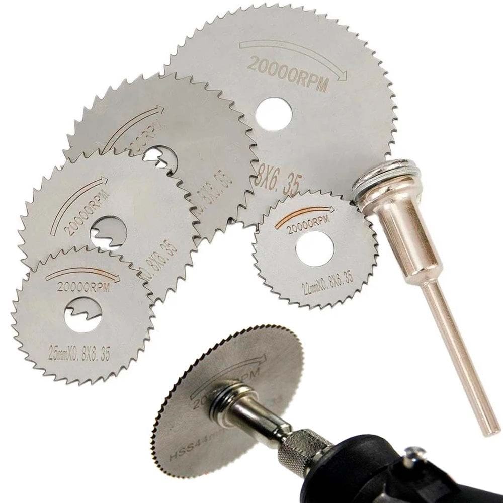 Kit Disco De Serra Profissional Jogo de Lâmina Circular Para Micro Retífica Furadeira E Parafusadeira 6 Peças