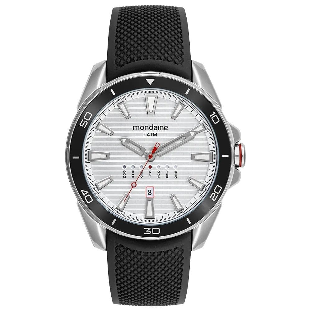 Relógio Mondaine Masculino Prata Casual 32896G0MVNI1