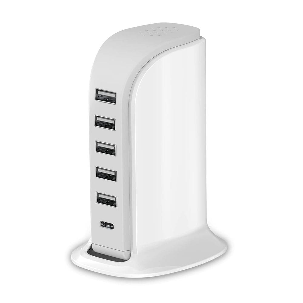 Estação de carregamento Upoy 40W para vários dispositivos com 5 portas USB