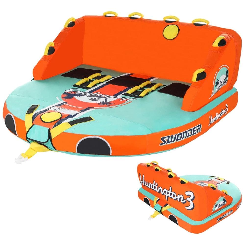 Boia Rebocável Aquática para 3 Pessoas, SWONDER, Laranja