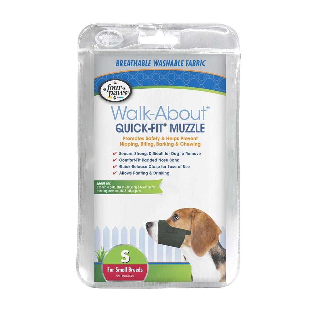 Dog Muzzle Four Paws Walk-About Quick-Fit 2 para cães pequenos
