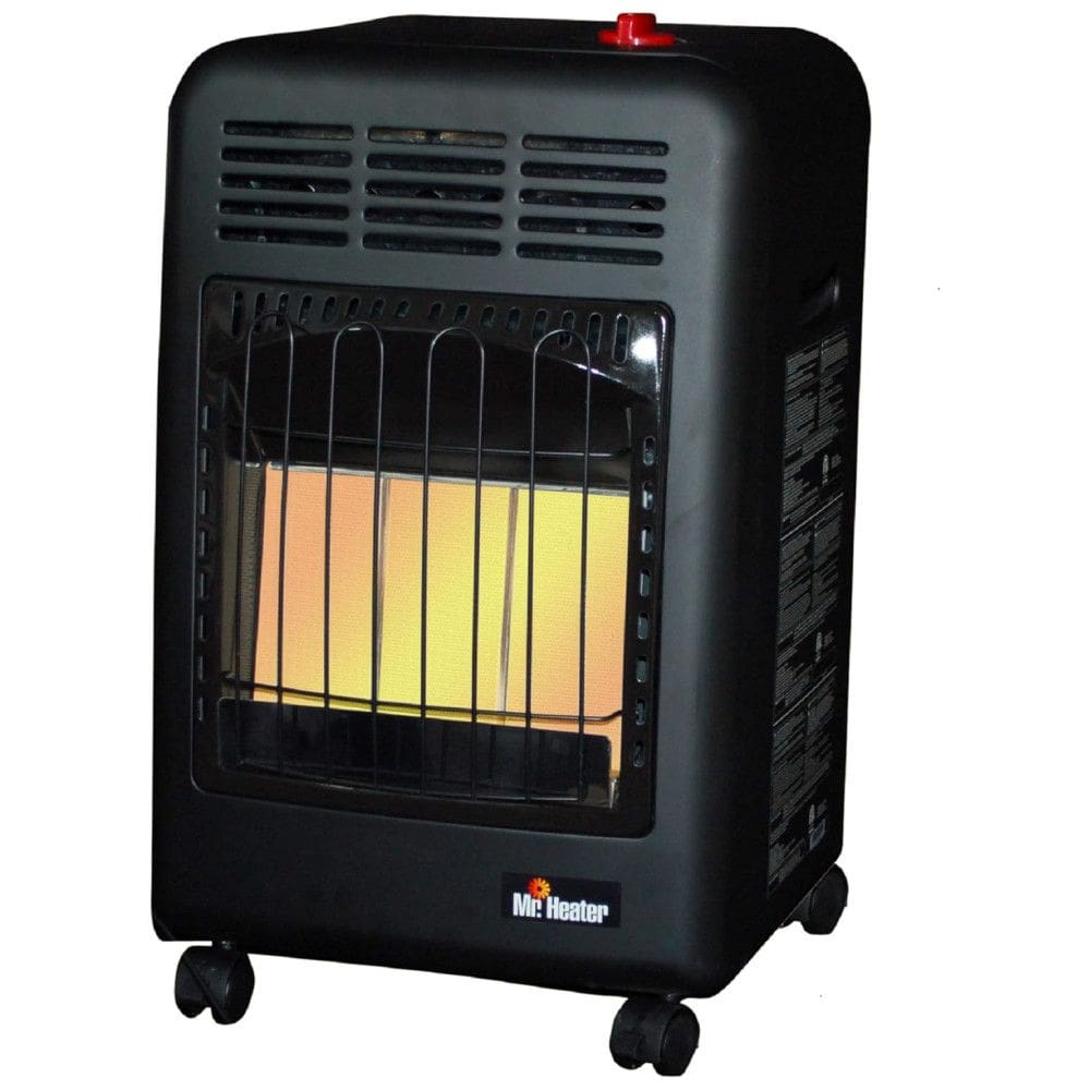 Aquecedor a Gás MH18CH com 3 Níveis de Potência 18000 BTU, Aquece até 41 m2, MR. HEATER F227500, Preto