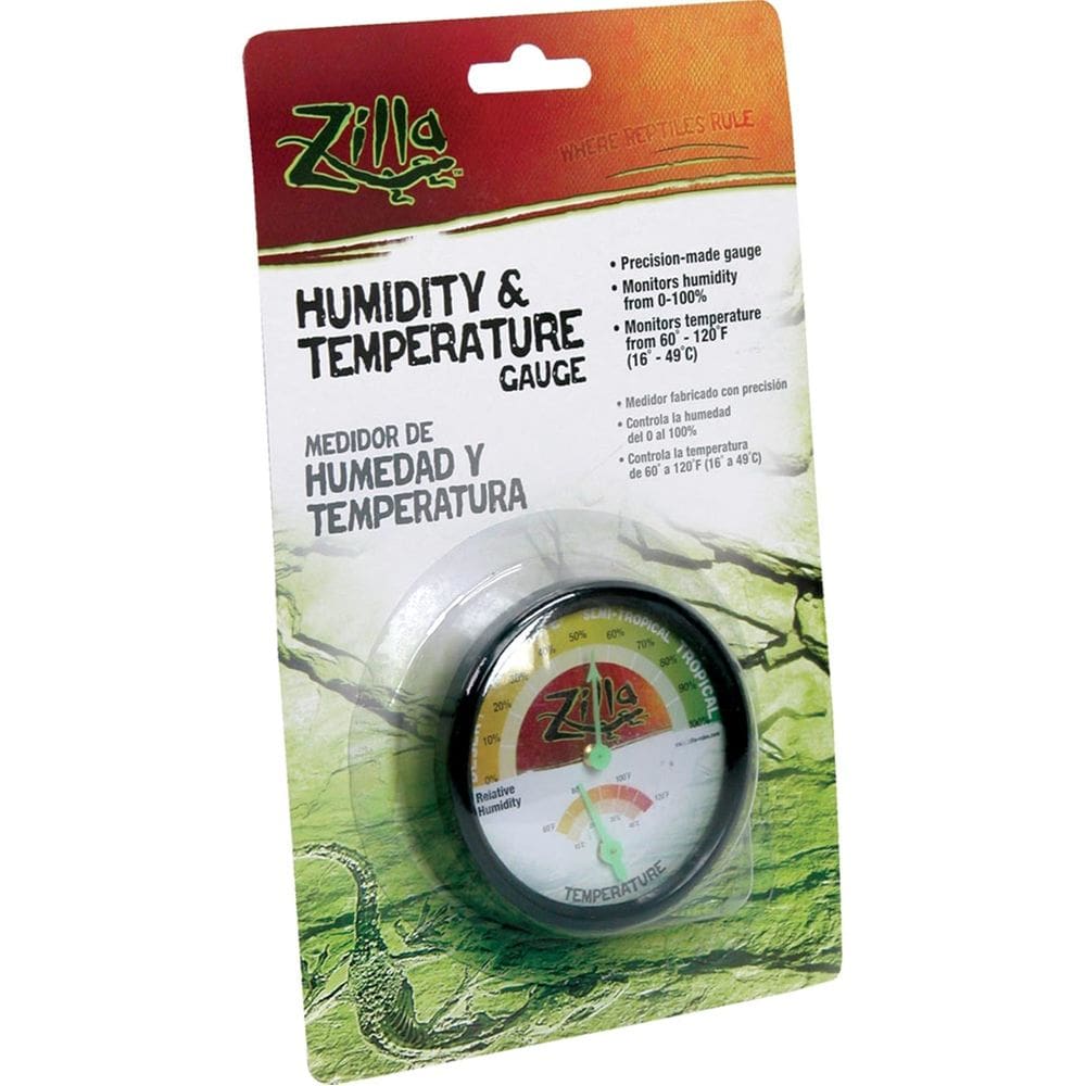 Medidor de umidade e temperatura Zilla para terrário