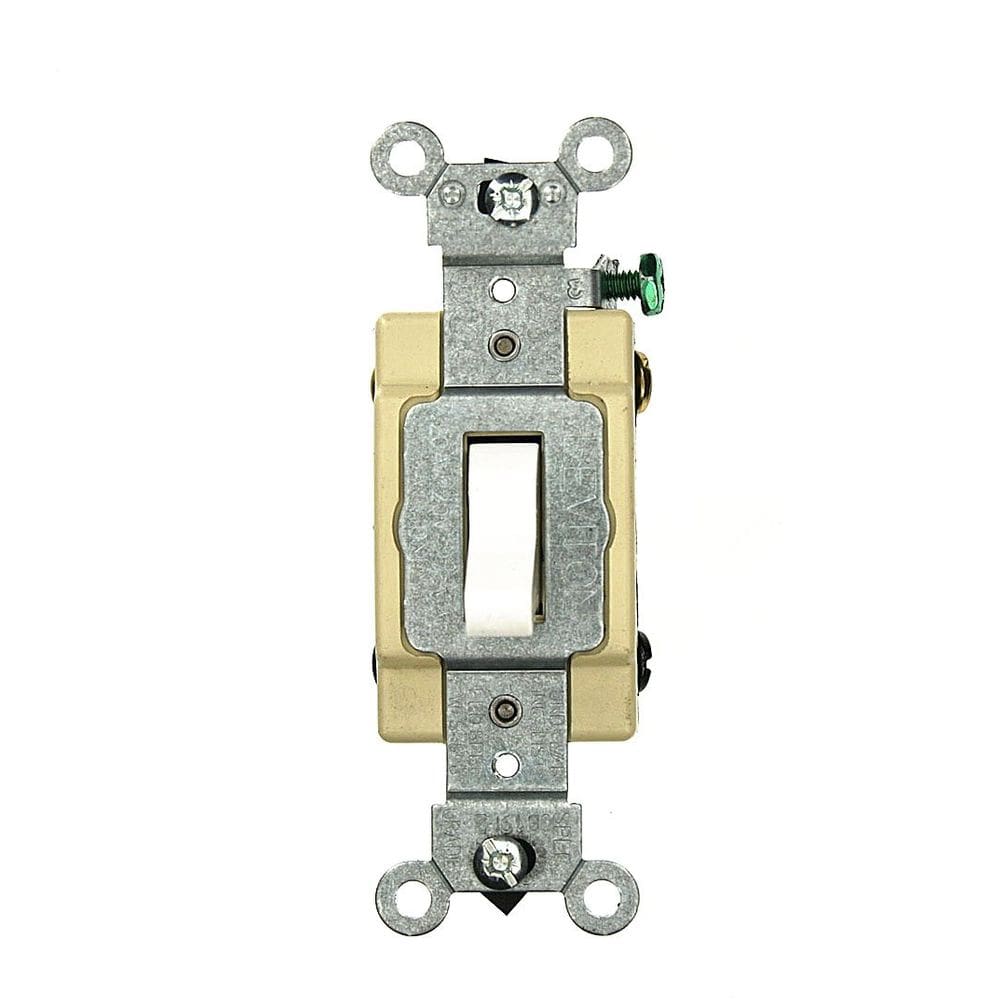 Interruptor seletor Leviton CSB4-20W 20A 120/277V 4 vias branco