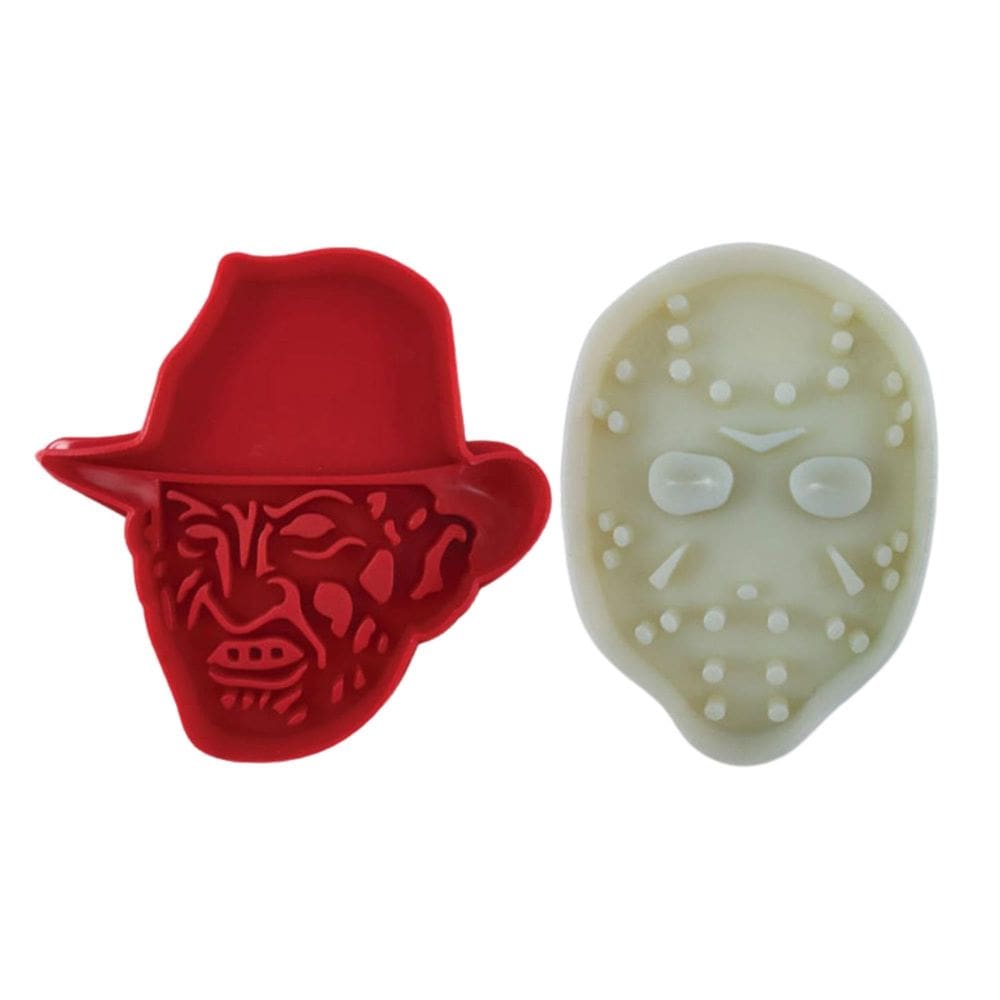 Cookie Cutter ICUP Freddy Vs Jason, pacote com 2 unidades, multicolorido