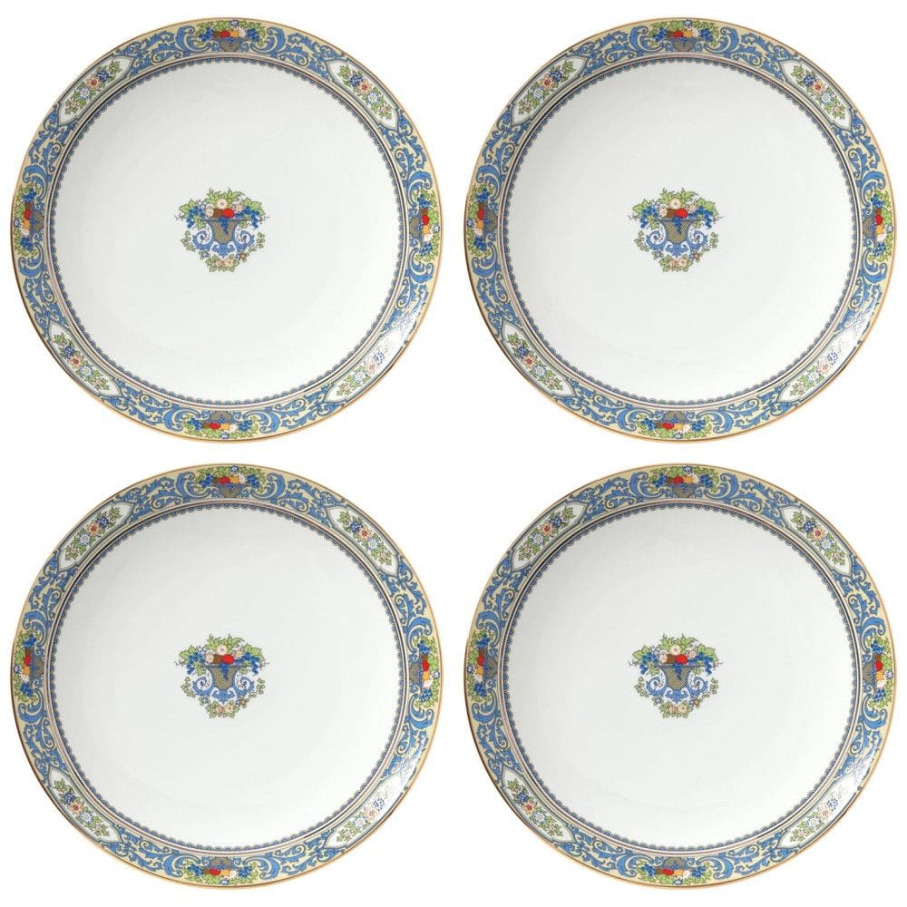 Conjunto de Pratos para Jantar com 4 Peças, Formato Redondo, Material de Porcelana e Tema de Flores, LENOX 893654, Colorido
