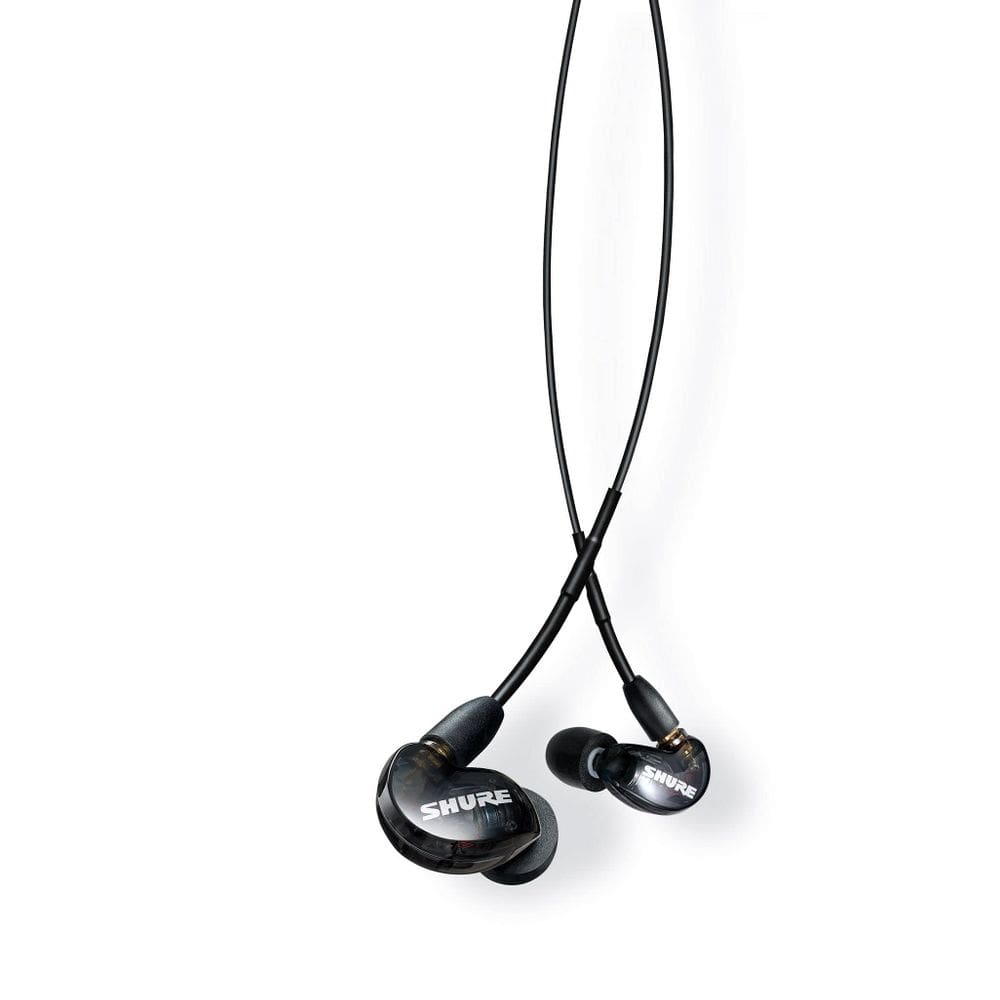 Fones de ouvido com fio Shure SE215 PRO com isolamento acústico com estojo de transporte