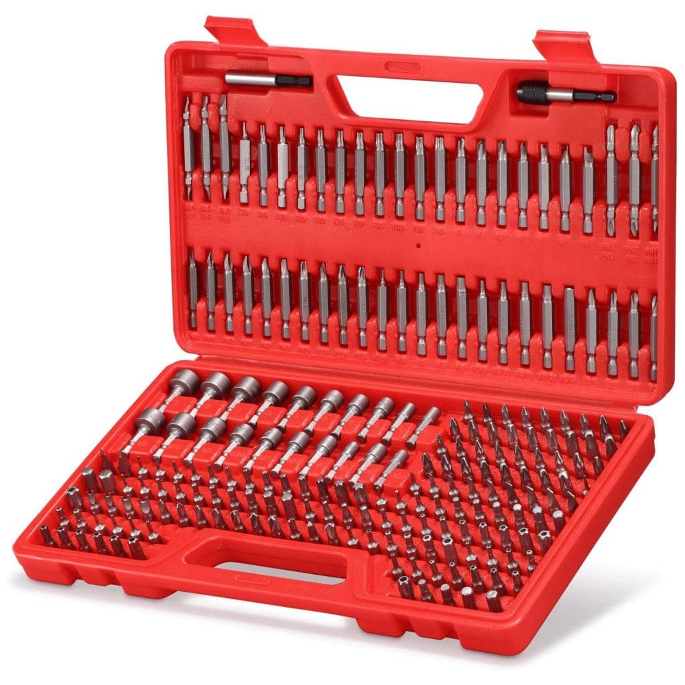 Kit Brocas de Chaves Peças com Estojo, ARUCMIN Wq021 214, Vermelho