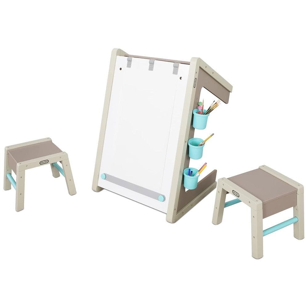 Estúdio de Arte Infantil com Cavalete e Banco para Crianças a Partir de 3 Anos, LITTLE TIKES 658853EUC, Azul