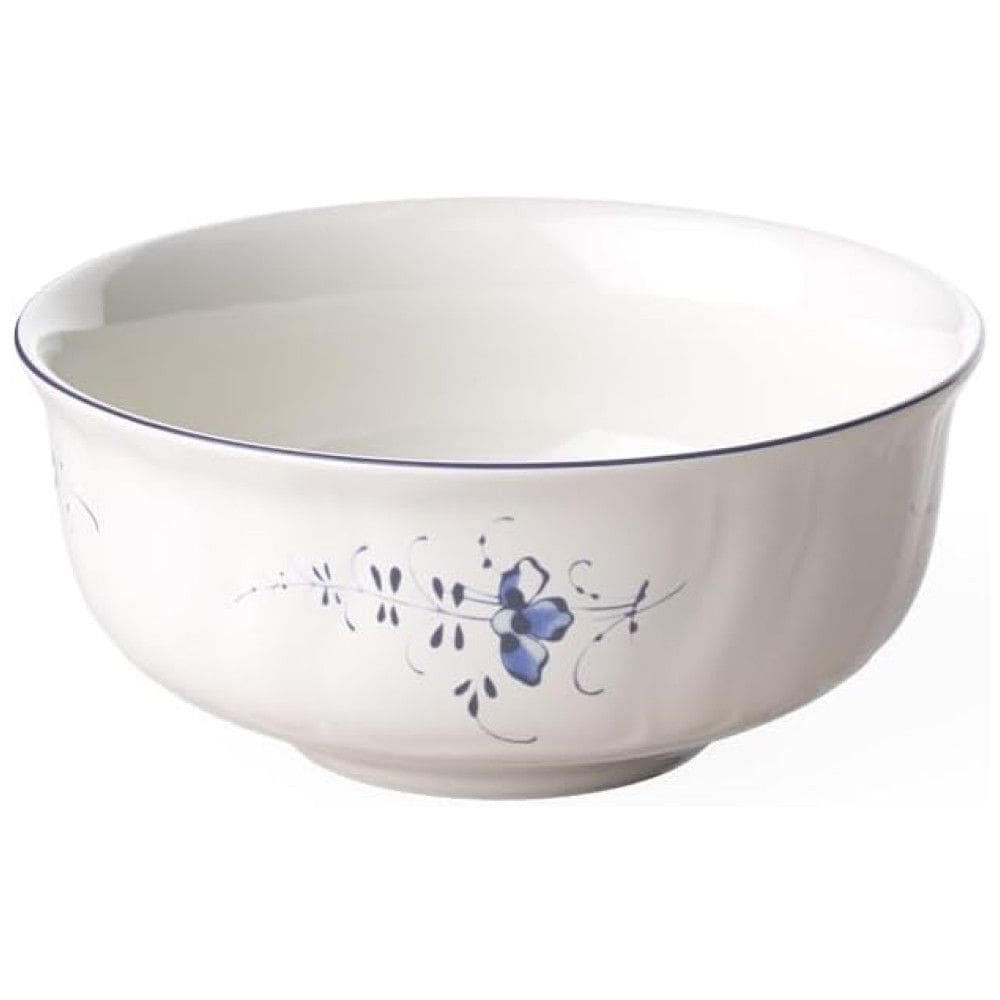 Tigela, Estilo Clássico com Capacidade de 400mL, Material de Porcelana Premium e Formato Redondo, Villeroy Boch, Branca e Azul
