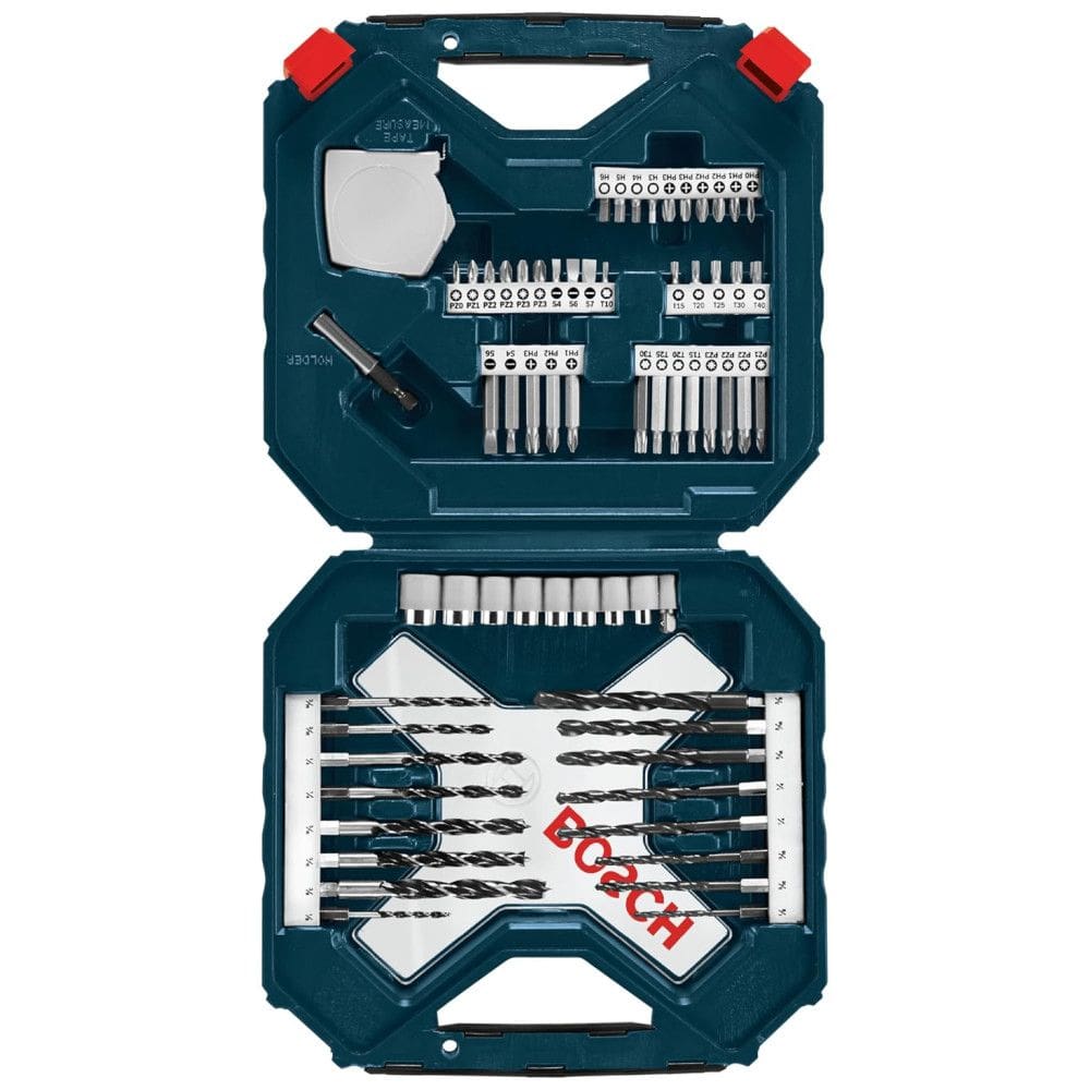 Kit de Brocas 65 Peças com Estojo, BOSCH MS4065, Verde Escuro