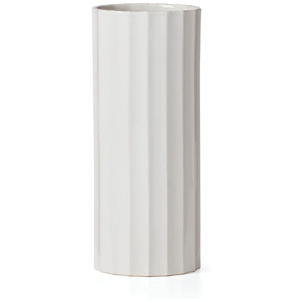 Vaso Cilíndrico Lenox French Perle Scallop, 1 Unidade, Branco