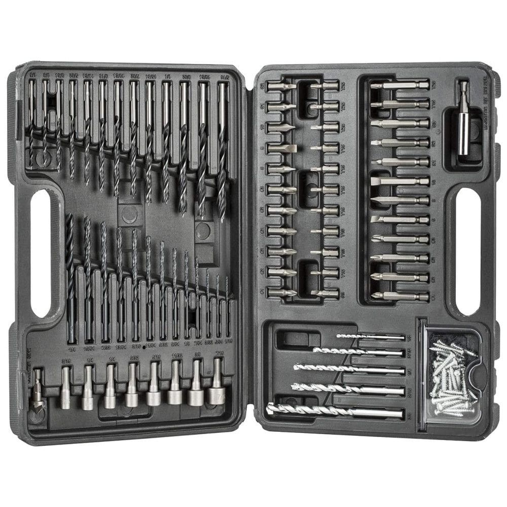 Kit Brocas de Chaves 109 Peças com Estojo, BLACKDECKER BDA91109, Preto