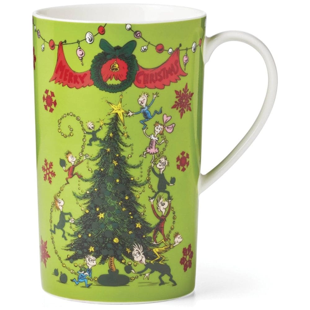 Caneca de 650mL, Tema de Natal com Material de Porcelana e Designer Que Muda de Cor com a Temperatura, LENOX 896339, Verde