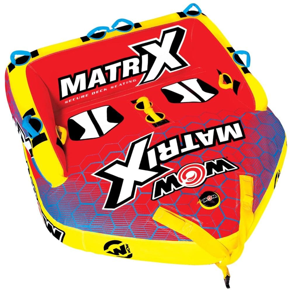 World 20 1060 Boia Rebocável Aquática para 4 Pessoas, WOW SPORTS, Vermelho