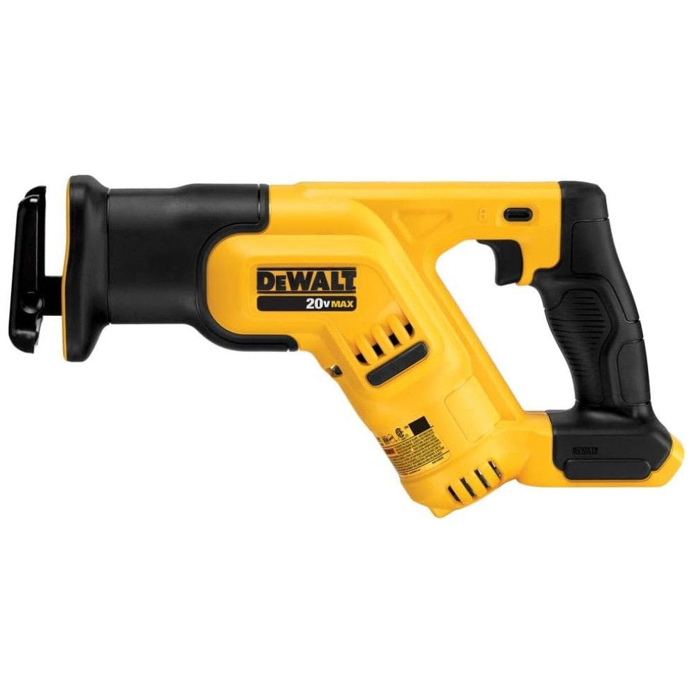 Serra Sabre com Velocidade de até 2900 SPM e Luz LED, Não Inclui Bateria, DEWALT DCS387B, Amarelo