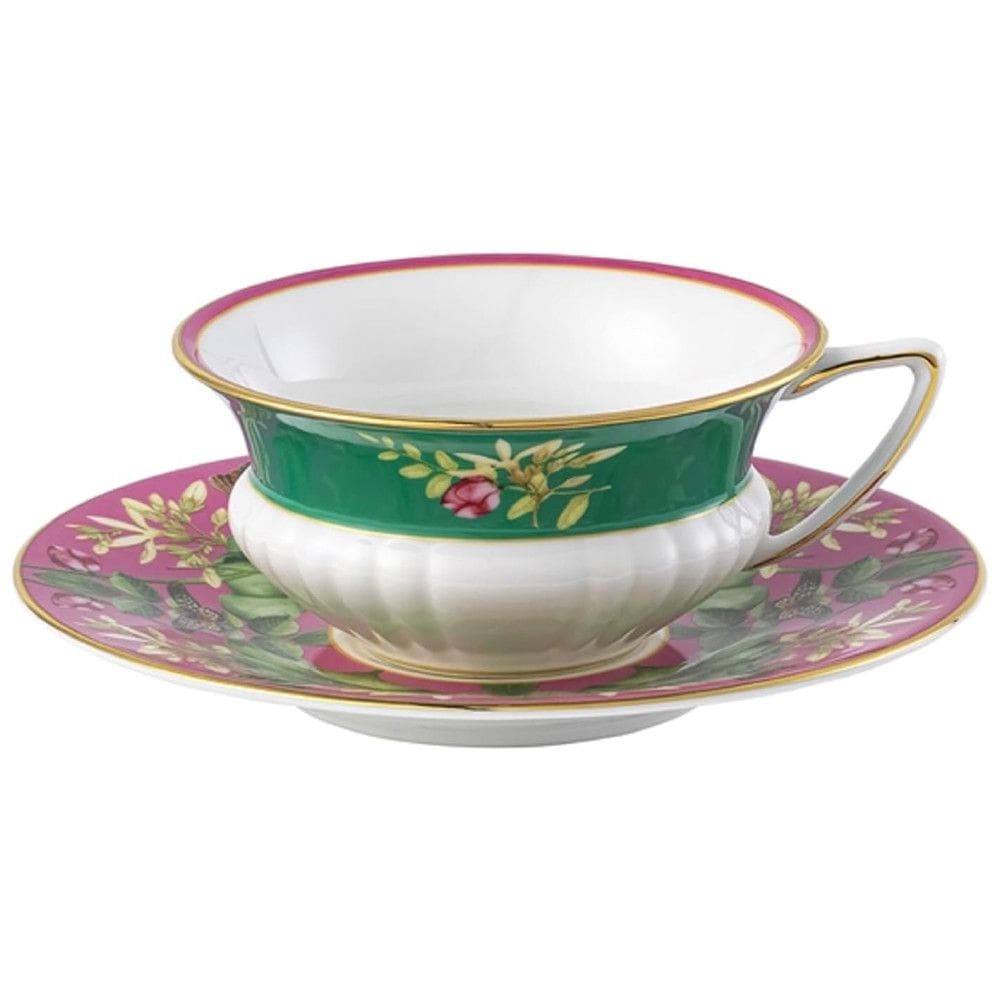 Xícara e Pires, Elegância e Sofisticação em Sua Mesa com Capacidade de 150mL e Material de Porcelana, Wedgwood 1057266, Colorido
