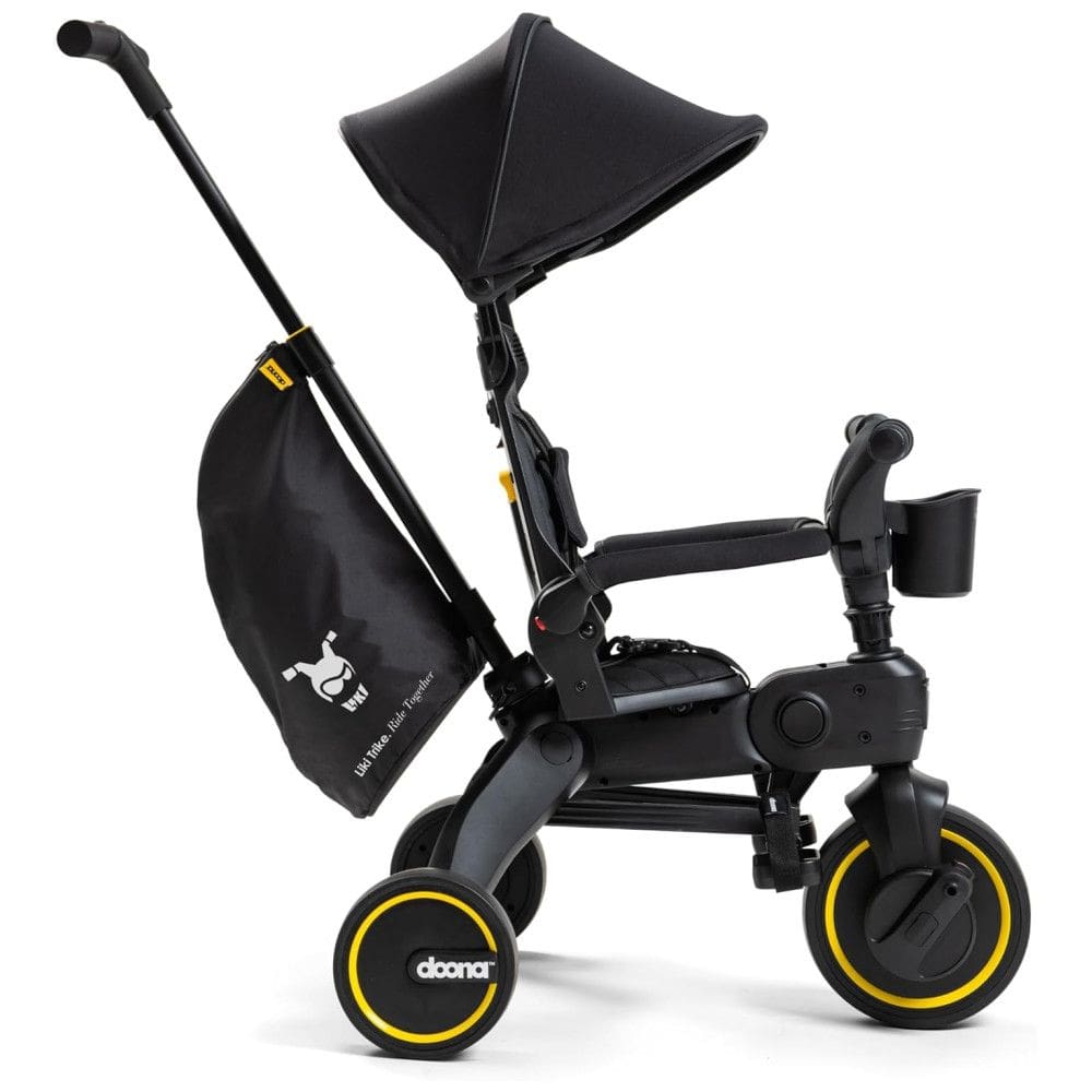 Triciclo Infantil para Passeio Doona , Idade Recomendada 10 Meses a 3 Anos, Preto
