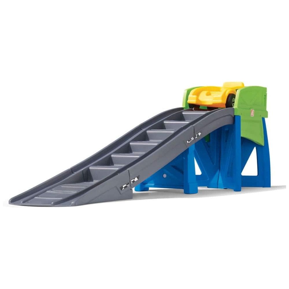 Carrinho de Empurrar e Montanha Russa para Crianças de 3 Anos ou Mais, Step2, Amarelo e Azul.