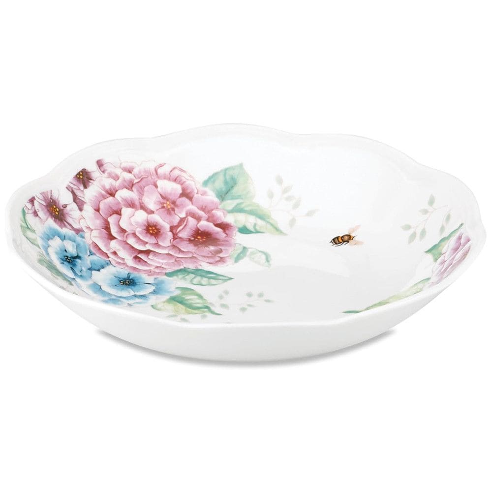 Tigela Elegante e Sofisticada com Capacidade de 591 mL, Material de Porcelana e Formato Redondo, LENOX 849409, Branca Colorida