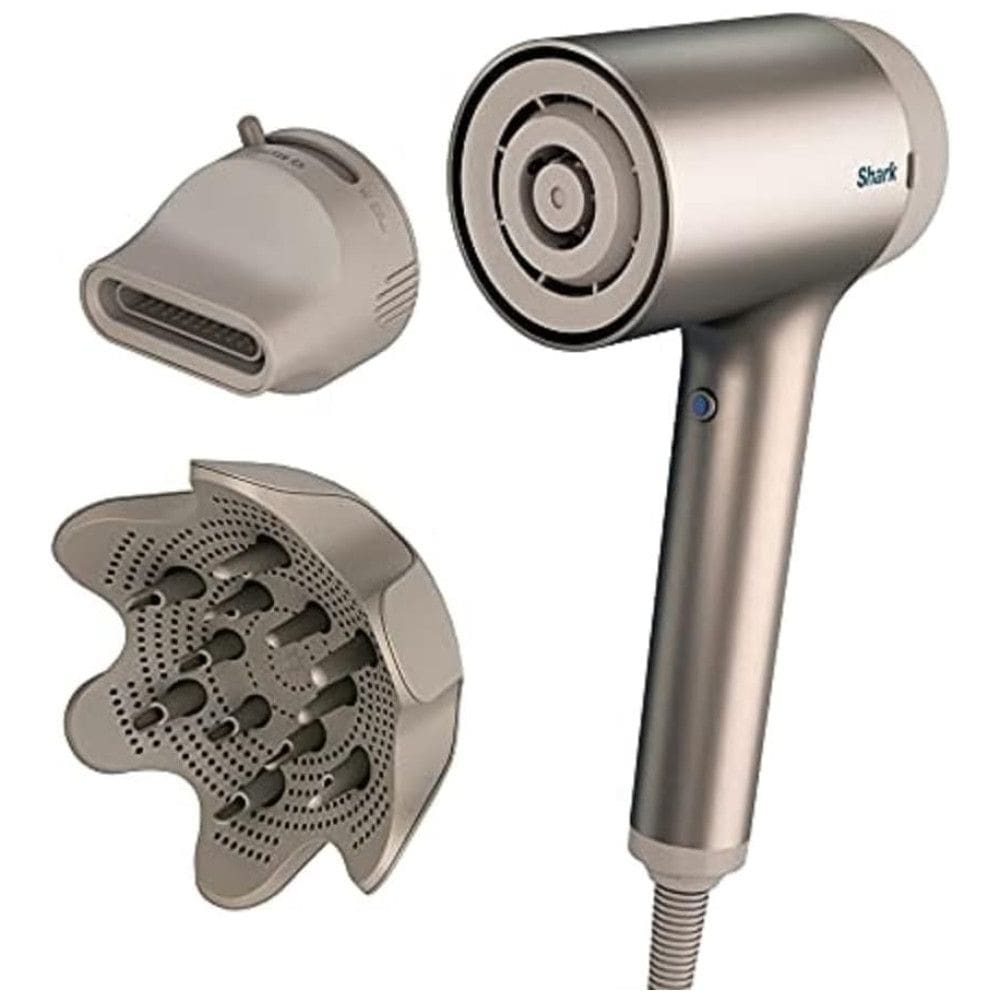 Secador de Cabelo Profissional com 2 Velocidades e 3 Temperaturas, 110v, SHARK HD113BRN, Dourado