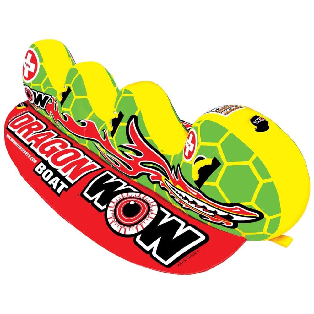 World Boia Rebocável Aquática para 3 Pessoas, WOW SPORTS, Verde