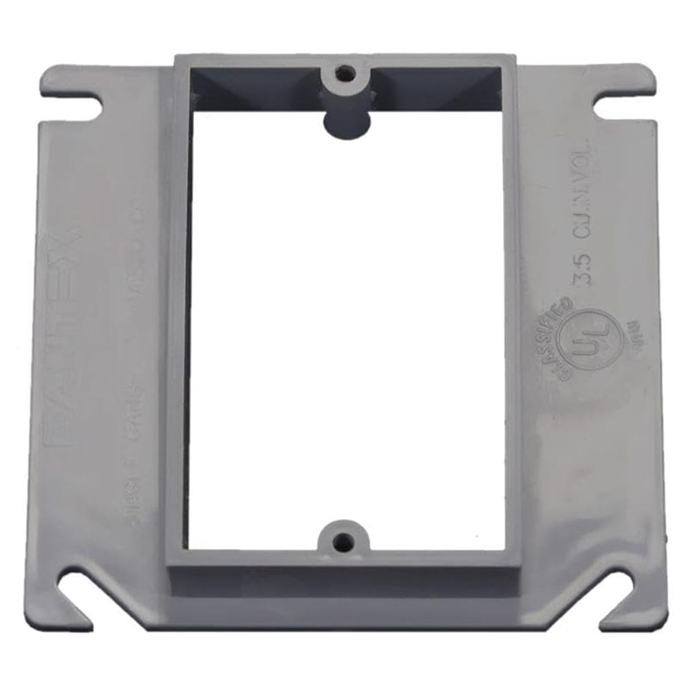 Placa de parede Cantex 3012637 cinza retangular PVC 10x10 cm