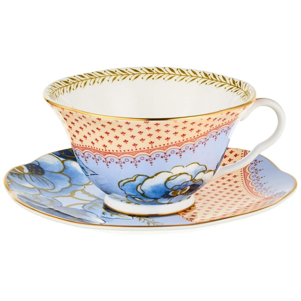 Xícara e Pires, Elegância e Sofisticação em Sua Mesa com Capacidade de 250mL e Material de Porcelana, Wedgwood, Colorido