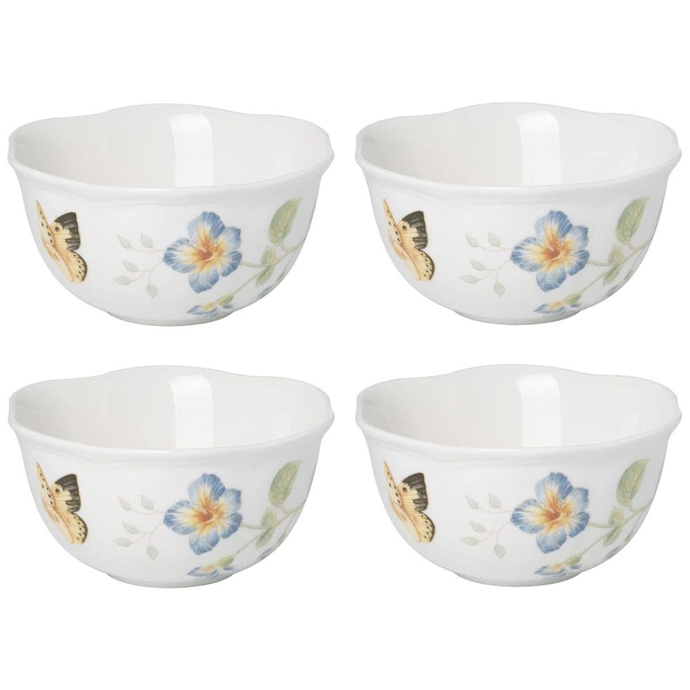 Conjunto de Tigelas 350mL com 4 Peças, Material de Porcelana e Formato Redondo, Lenox 880122, Branco Colorido