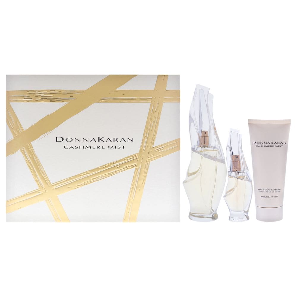 Perfume Donna Karan Cashmere Mist para mulheres, conjunto de presente de 3 peças