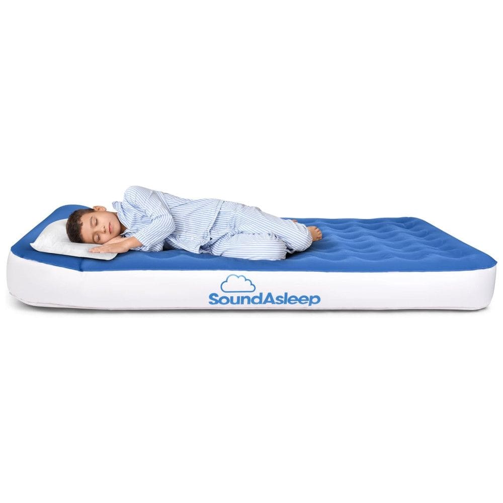 Colchão Inflável SoundAsleep Dream Series Big Kids com Bomba Externa de Alta Velocidade, Ideal para Crianças Grandes em Casa e Acampamento -