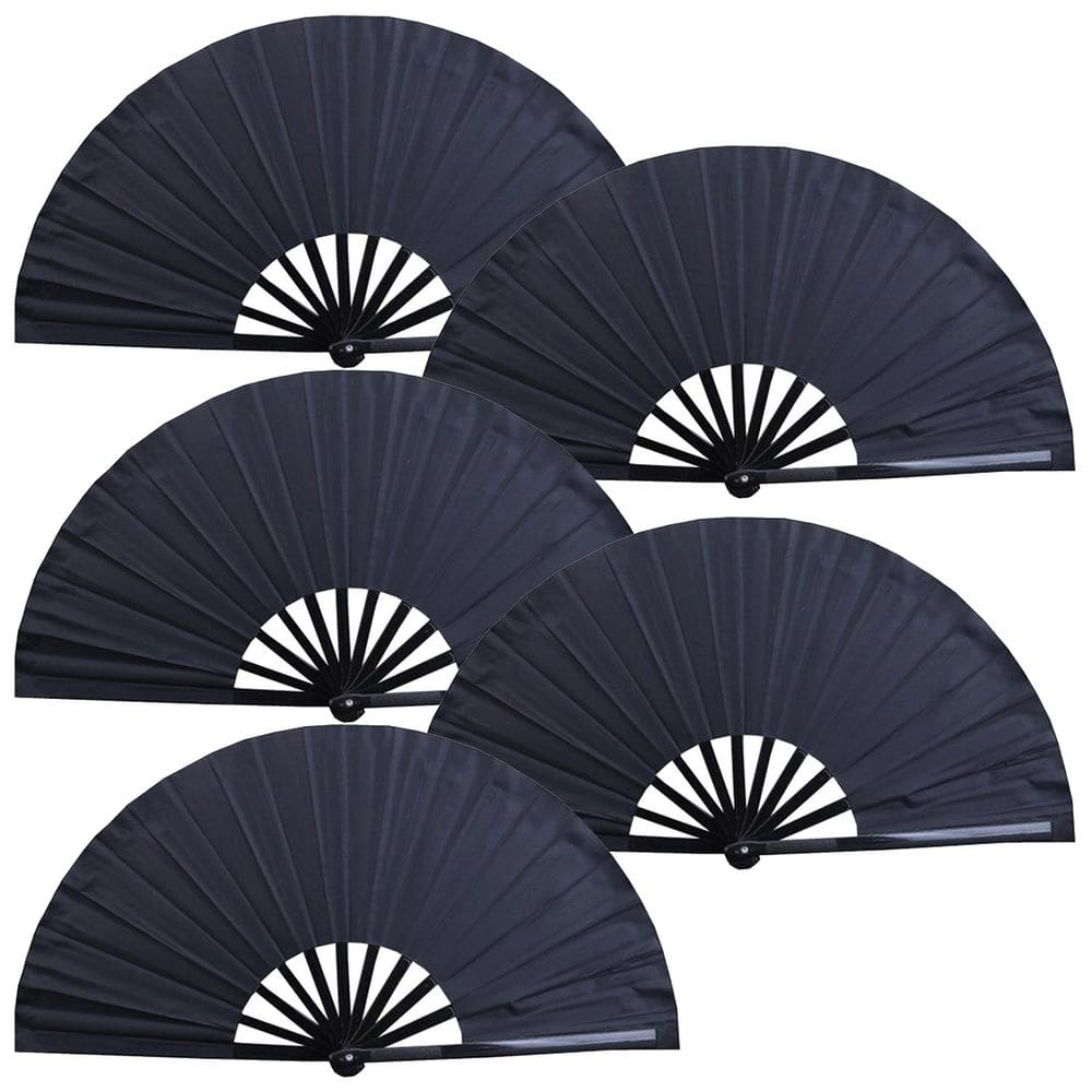 Clacking Fans Peach Large para Line Dancing Black (5)
