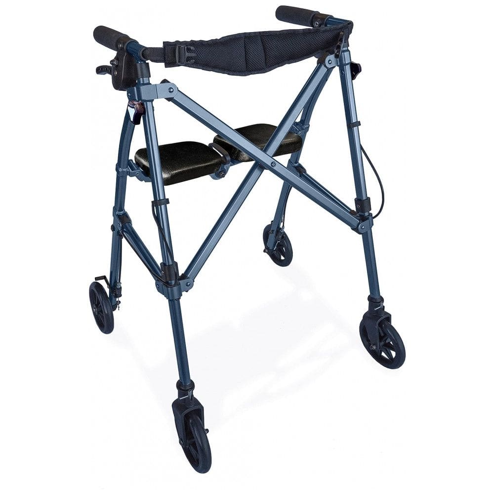 Andador Adulto Idoso com Apoio de Braço e Assento, Suporta até 136 quilos, ABLE LIFE COMFORTABLY INDEPENDENT 4250 CB, Azul